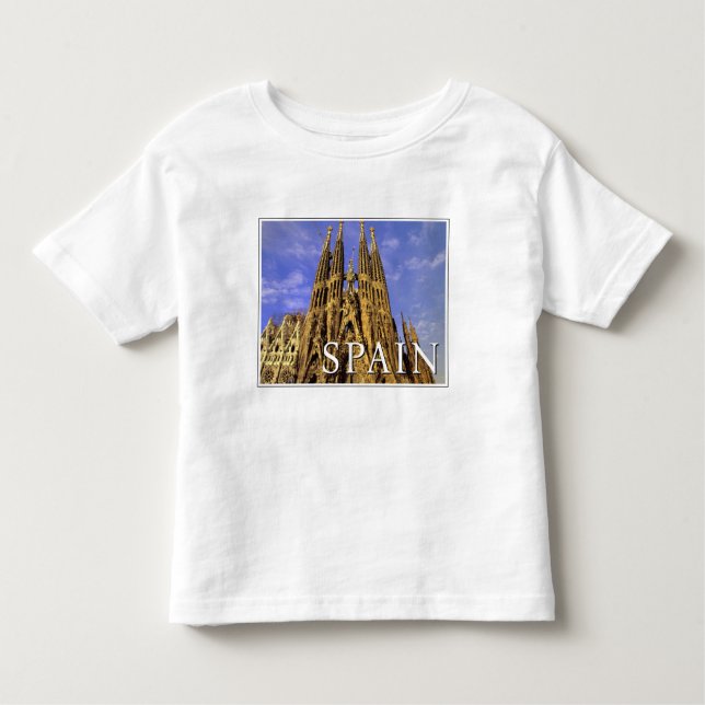Camiseta De Bebé Sagrada Familia | Barcelona, España (Anverso)