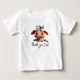 Camiseta De Bebé Sagrada Vaca Caricaturas Soy una vaquera Cumpleaño