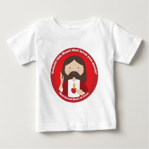 Camiseta De Bebé Sagrado Corazón de Jesús