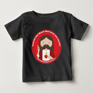 Camiseta De Bebé Sagrado Corazón de Jesús