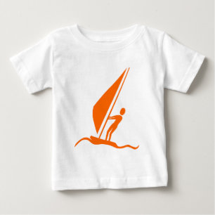 Camiseta De Bebé Sailboarding - Naranja