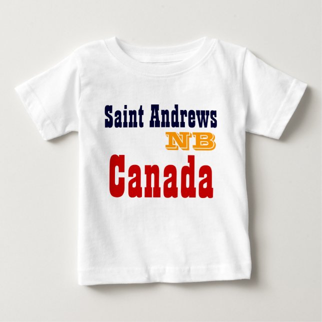 Camiseta De Bebé Saint andrews NB Canada (Anverso)