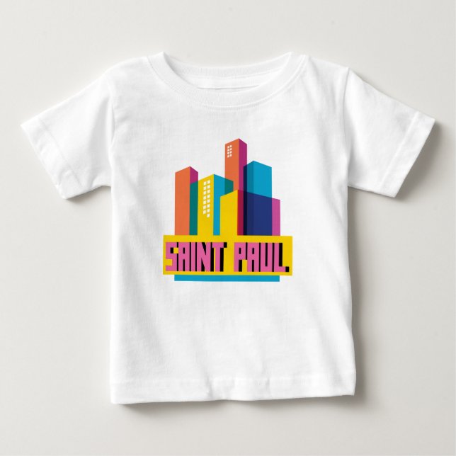 Camiseta De Bebé Saint Paul en el diseño (Anverso)