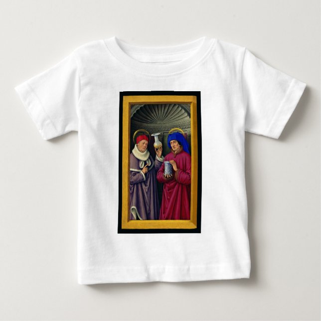 Camiseta De Bebé Saints Cosmas and Damian de Jean Bourdichon (Anverso)