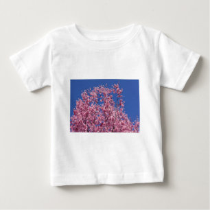 Camiseta De Bebé Sakura Flor de Cerezo en el Azul