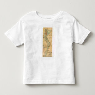 Camiseta De Bebé Saladar y mapa de las tierras de la marea
