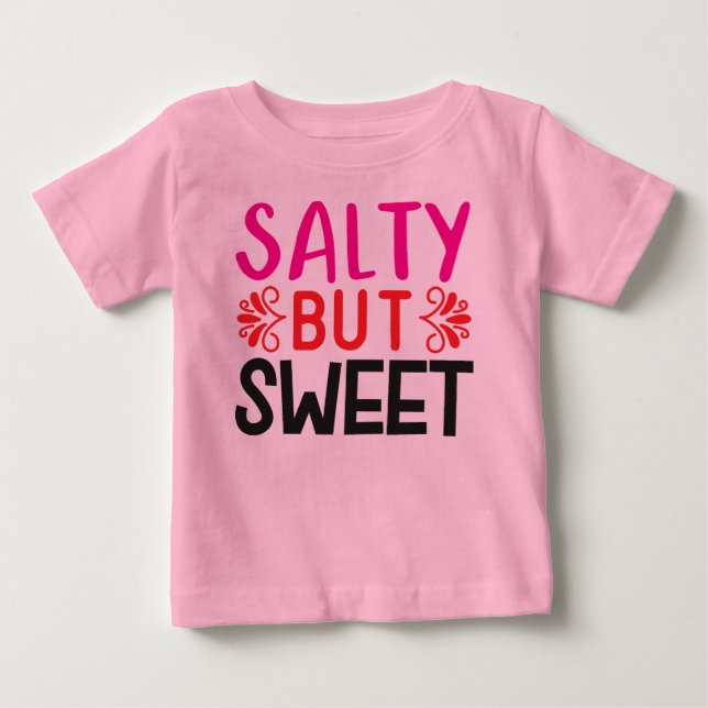 Camiseta De Bebé Salado Pero Dulce (Anverso)