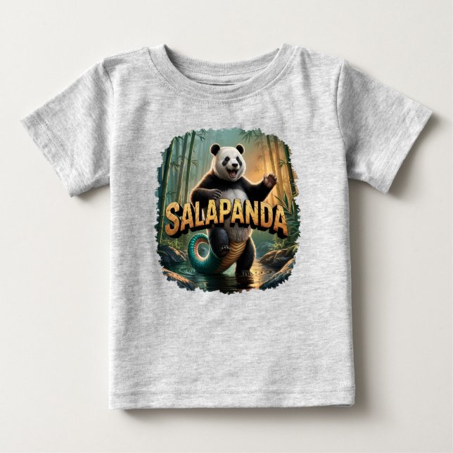Camiseta De Bebé Salapanda Ilustracion Combo Creature Gracioso (Anverso)
