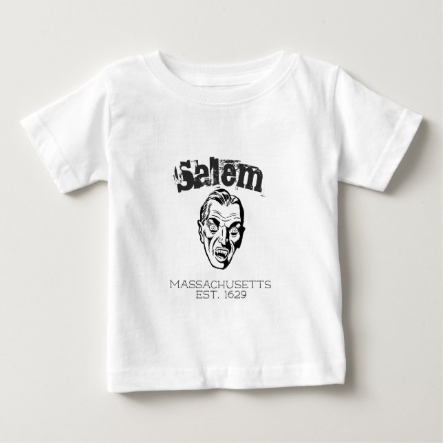 Camiseta De Bebé Salem Massachusetts halloween Goblin (Anverso)