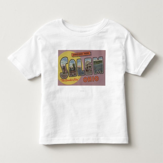 Camiseta De Bebé Salem, Ohio (la ciudad del Quaker) (Anverso)
