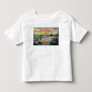 Camiseta De Bebé Salida del sol en el puerto