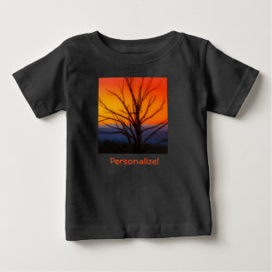 Camiseta De Bebé Salida del sol sobre diseño del parque nacional d