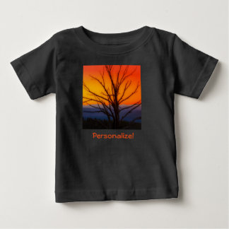 Camiseta De Bebé Salida del sol sobre diseño del parque nacional de