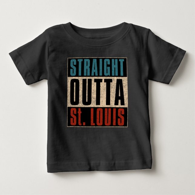 Camiseta De Bebé Salida directa de St. Louis Missouri MO T-Shirt (Anverso)