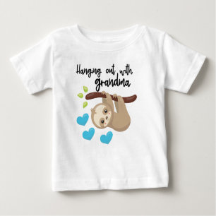 Camiseta De Bebé Salir con la abuela onsie