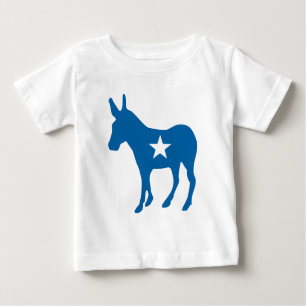 Camiseta De Bebé Salir y votar   Fiesta democrático Donkey
