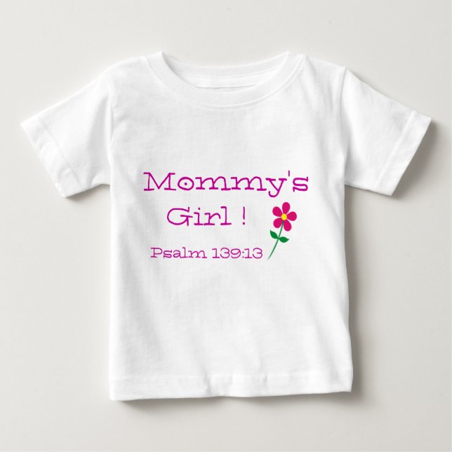 Camiseta De Bebé Salmo de Chica de mamá 139:19 Colección Bebé Bodys (Anverso)