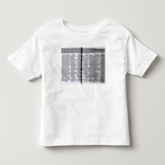 Camiseta De Bebé Salmo de David: Psalterim Octaplums, 1516 (Anverso)