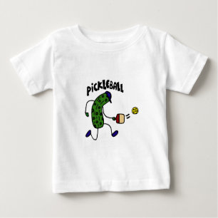 Camiseta De Bebé Salmuera divertida que juega Pickleball