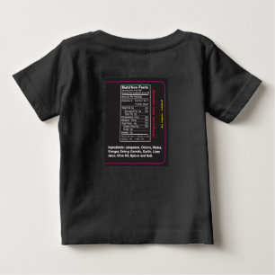 Camiseta De Bebé Salsa bebé negro camiseta