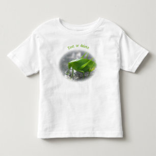 Camiseta De Bebé Saltamontes Katydid Personalizado Naturaleza