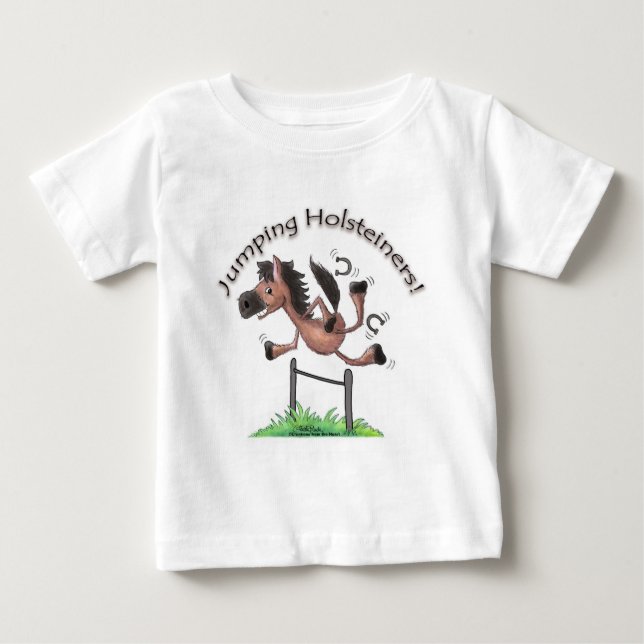 Camiseta De Bebé ¡Saltando a los Holsteiners! (Anverso)