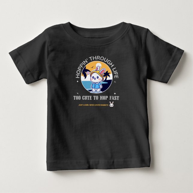 Camiseta De Bebé Saltando a través de la vida (Anverso)