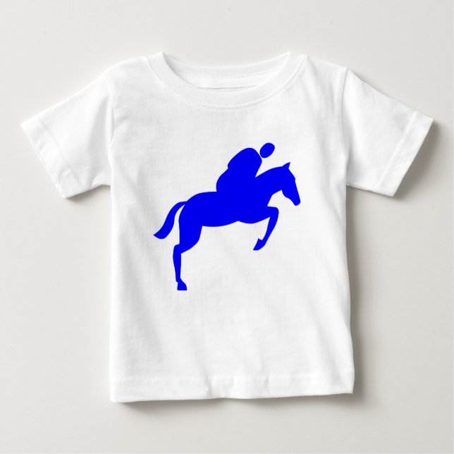 Camiseta De Bebé Salto de caballo - Azul (Anverso)