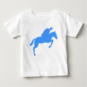 Camiseta De Bebé Salto de caballo - Azul bebé