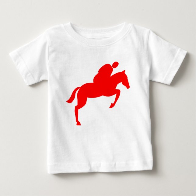 Camiseta De Bebé Salto de caballo - Rojo (Anverso)