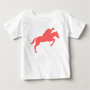 Camiseta De Bebé Salto de caballo - Rosa tropical