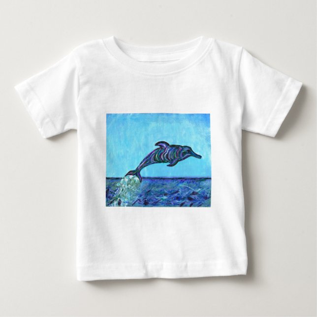 Camiseta De Bebé Salto de delfín (Anverso)
