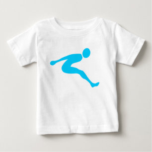 Camiseta De Bebé Salto de Longitud - Azul Cielo