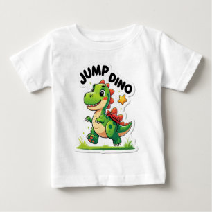 Camiseta De Bebé Salto Dino - Jugativo Pegatina Personalizado Camis