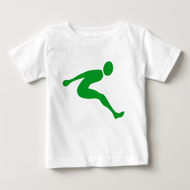 Camiseta De Bebé Salto largo - Verde de hierba (Anverso)