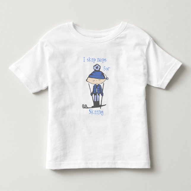 Camiseta De Bebé salto las siestas para esquiar (Anverso)