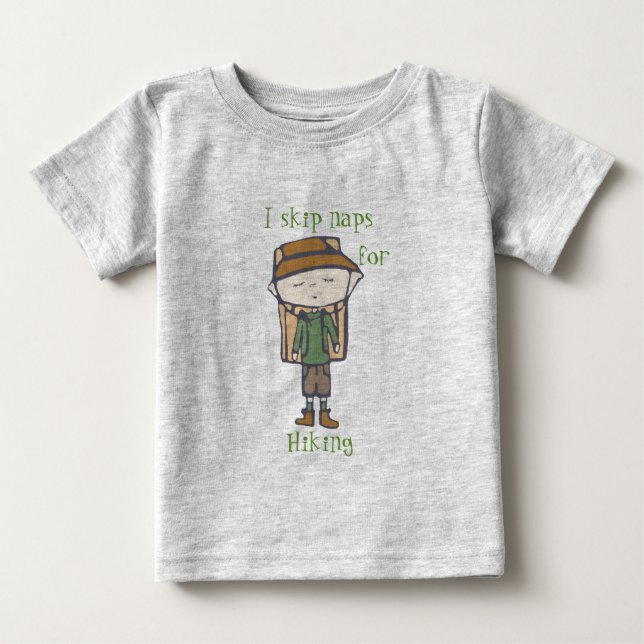 Camiseta De Bebé salto siestas para hacer senderismo (Anverso)