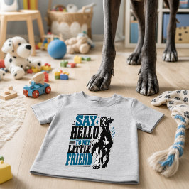 Camiseta De Bebé saluda a mi pequeño amigo