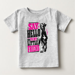 Camiseta De Bebé saluda a mi pequeño amigo