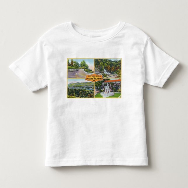 Camiseta De Bebé Saludo con de visiónes escénicas (Anverso)