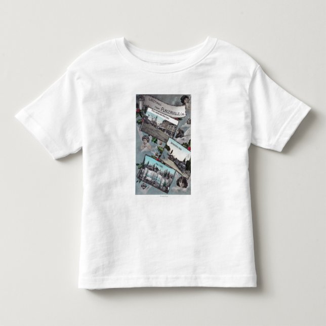 Camiseta De Bebé Saludos con de las visiónes escénicas 2 (Anverso)