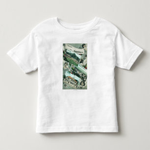 Camiseta De Bebé Saludos con de visiónes escénicas