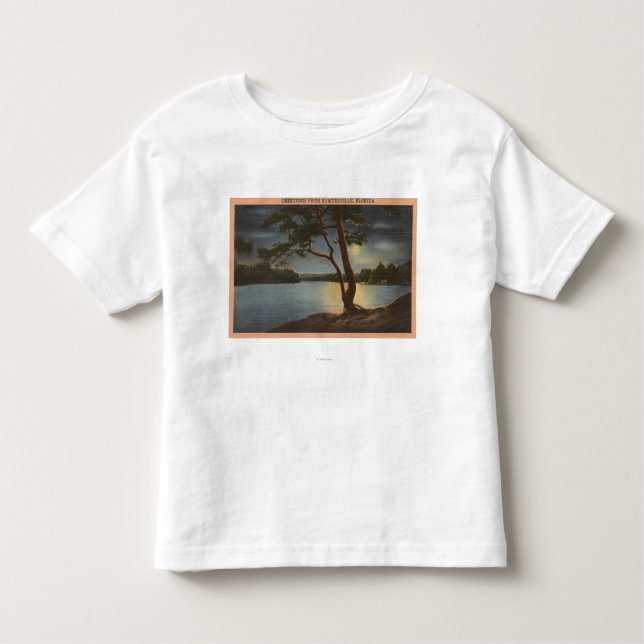 Camiseta De Bebé Saludos de Sumterville, la Florida - luna (Anverso)