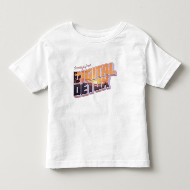 Camiseta De Bebé Saludos desde Digital Detox (Anverso)
