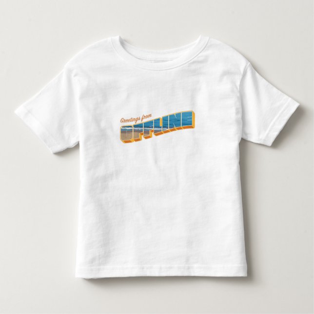 Camiseta De Bebé Saludos desde fuera (Anverso)