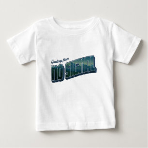 Camiseta De Bebé Saludos desde la ausencia de señal