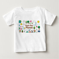 Salva nuestro planeta dibujo de niños crayón láp