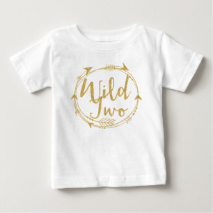 Camiseta De Bebé Salvaje de dos o dos años