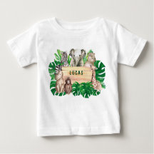 Camiseta de bebé salvaje de un cumpleaños
