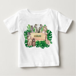 Camiseta de bebé salvaje de un cumpleaños